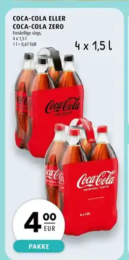 Scandinavian Park COCA-COLA ELLER COCA-COLA ZERO, EUR 4 tilbud