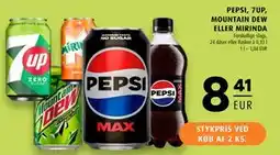 Scandinavian Park PEPSI, 7UP, MOUNTAIN DEW ELLER MIRINDA, EUR 8.41 tilbud