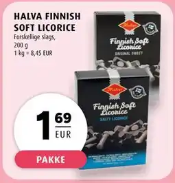 Scandinavian Park HALVA FINNISH SOFT LICORICE, EUR 1.69 tilbud