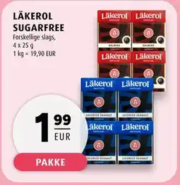 Scandinavian Park LÄKEROL SUGARFREE, EUR 1.99 tilbud