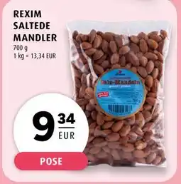 Scandinavian Park REXIM SALTEDE MANDLER, EUR 9.34 tilbud