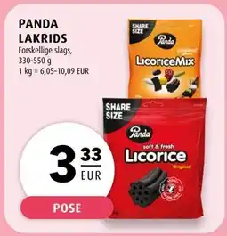 Scandinavian Park PANDA LAKRIDS, EUR 3.33 tilbud