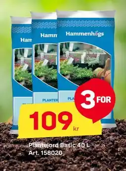 Byggmax Plantejord Basic 40 L tilbud
