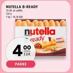 Scandinavian Park NUTELLA B-READY, EUR 4 tilbud