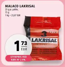Scandinavian Park MALACO LAKRISAL, EUR 1.73 tilbud