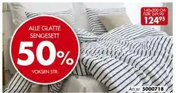 Sparkjøp ALLE GLATTE SENGESETT tilbud