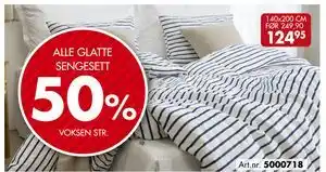 ALLE GLATTE SENGESETT