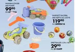 Sparkjøp SANDSETT RACERBIL MED BØTTE OG UTSTYR tilbud