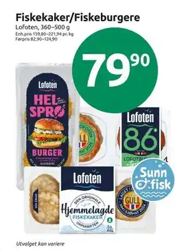 Joker Fiskekaker/Fiskeburgere tilbud
