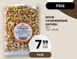Scandinavian Park REXIM CASHEWKERNER NATUREL, EUR 7.99 tilbud