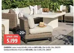 Bohus GARDEN 1 seter modul tilbud