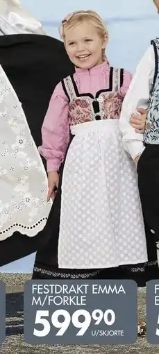 Sparkjøp FESTDRAKT EMMA M/FORKLE tilbud