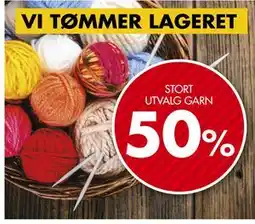 Sparkjøp STORT UTVALG GARN tilbud