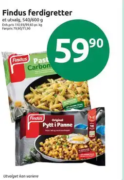 Joker Findus ferdigretter tilbud