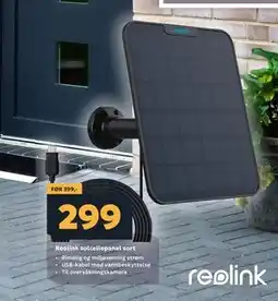 Megaflis Reolink solcellepanel sort tilbud