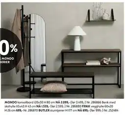 Bohus MONDO Benk med skohylle tilbud