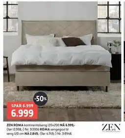 Bohus ZEN ROMA kontinentalseng tilbud