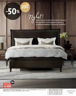 SIGNATURE COLLECTION SLEEPING VEGA. kontinentalseng 140x200