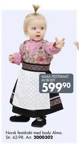 Sparkjøp ALMA FESTDRAKT M/BODY tilbud