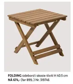 Bohus FOLDING sidebord tilbud