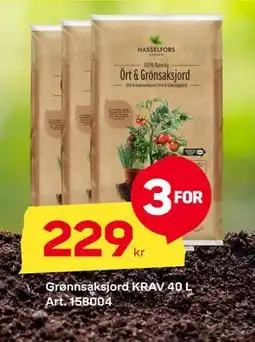 Byggmax Grønnsaksjord KRAV 40 L tilbud