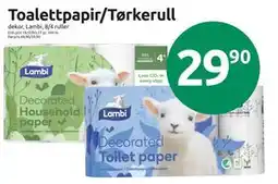 Joker Toalettpapir/Tørkerull tilbud