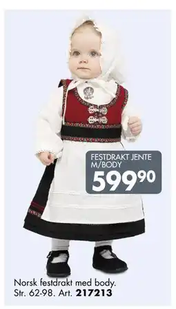 Sparkjøp FESTDRAKT JENTE M/BODY tilbud