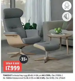 Bohus TIMEOUT hvilestol tilbud
