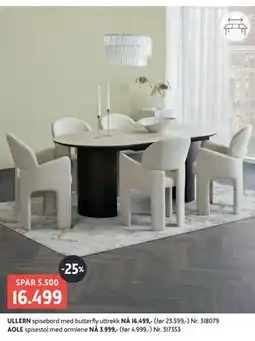 Bohus ULLERN spisebord tilbud