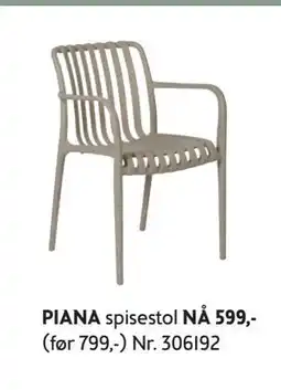 Bohus PIANA spisestol tilbud