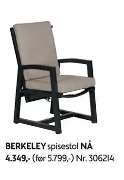 Bohus BERKELEY spisestol tilbud