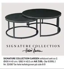 Bohus SIGNATURE COLLECTION GARDEN sofabord sett av 2 tilbud