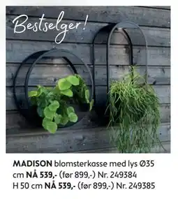 Bohus MADISON blomsterkasse med lys tilbud