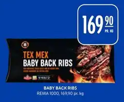 Rema 1000 BABY BACK RIBS tilbud