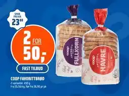 Coop Obs COOP FAVORITTBRØD tilbud