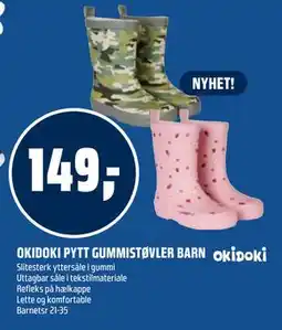 Coop Obs OKIDOKI PYTT GUMMISTØVLER BARN tilbud