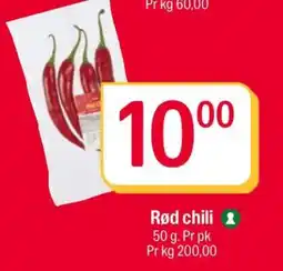 Coop Extra Rød chili tilbud