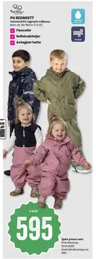 Sport Outlet PU REGNSETT tilbud