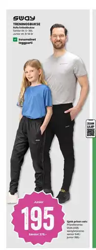 Sport Outlet TRENINGSBUKSE tilbud
