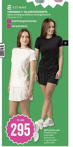 Sport Outlet TRENINGS T-SKJORTE/SHORTS tilbud