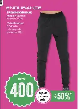 Sport Outlet TRENINGSBUKSE tilbud
