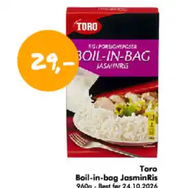 Havaristen Toro Boil-in-bag Jasmin Ris tilbud