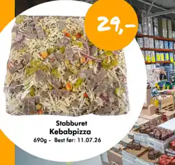 Havaristen Stabburet Kebabpizza tilbud