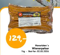 Havaristen Havaristen's Wienerpølser tilbud