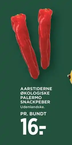 Meny Aarstiderne økologiske palermo snackpeber tilbud