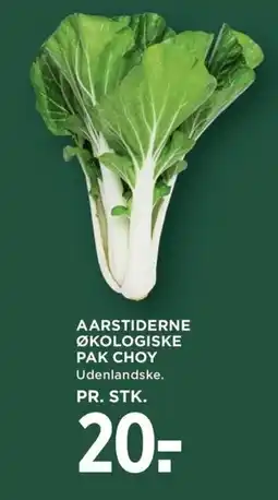 Meny Aarstiderne økologiske pak choy tilbud