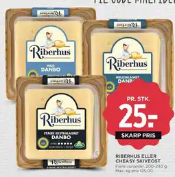 Meny Riberhus eller cheasy skiveost tilbud