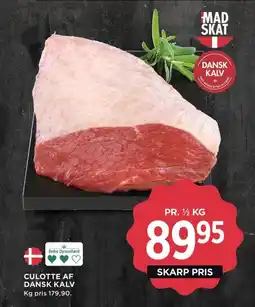 Meny Culotte af dansk kalv tilbud