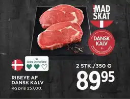 Meny Ribeye af dansk kalv tilbud