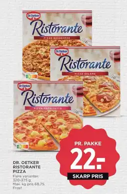 Meny Dr. oetker ristorante pizza tilbud